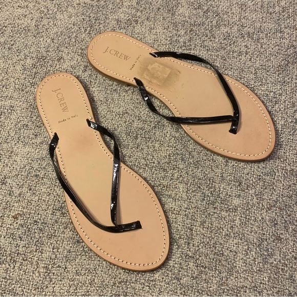 J. Crew Italian Leather Thong Flip Flop